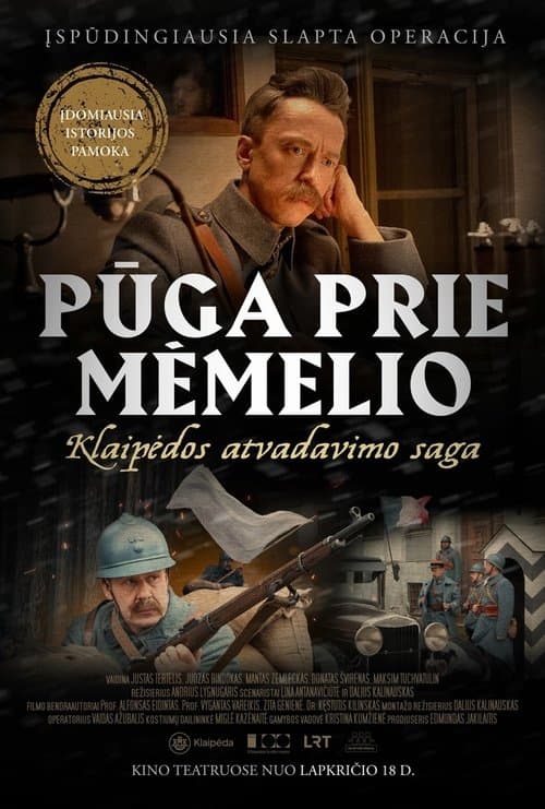 Постер: Pūga prie Mėmelio. Klaipėdos atvadavimo saga