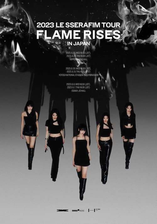 Постер: Flame Rises - Le Sserafim Tour in Japan 2023