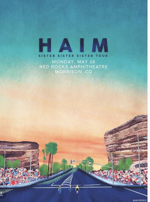 Постер: HAIM: Red Rocks Amphitheatre
