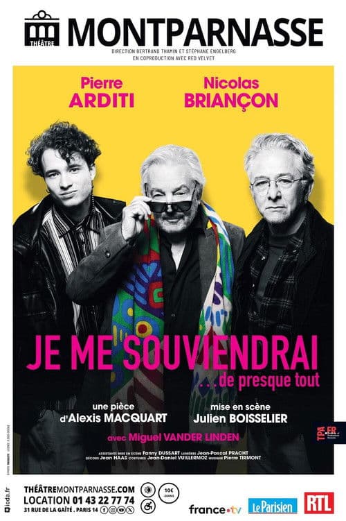 Постер: Je me souviendrai... de presque tout