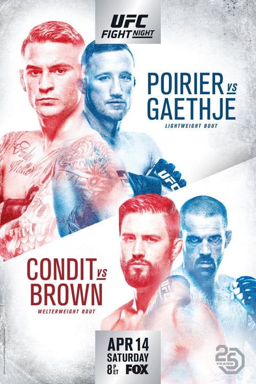 Постер: UFC on Fox 29: Poirier vs. Gaethje