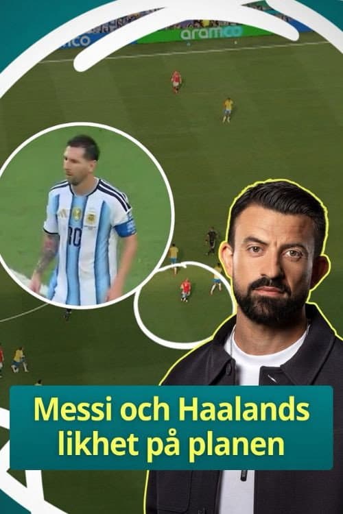 Постер: Messi och Haalands likhet på planen