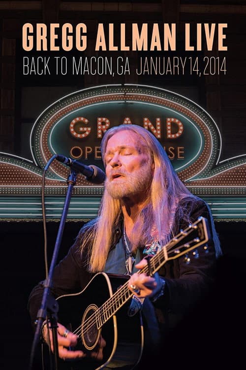 Постер: Gregg Allman Live - Back to Macon, GA