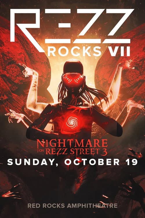 Постер: REZZ: Nightmare On Rezz Street, Live at Red Rocks Amphitheatre 2025