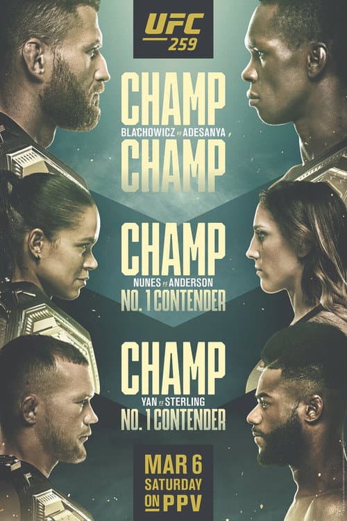 Постер: UFC 259: Blachowicz vs. Adesanya