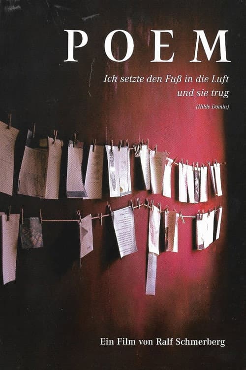 Постер: Poem: Ich setzte den Fuß in die Luft und sie trug