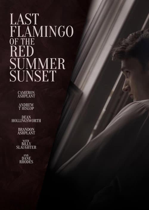 Постер: Last Flamingo of the Red Summer Sunset