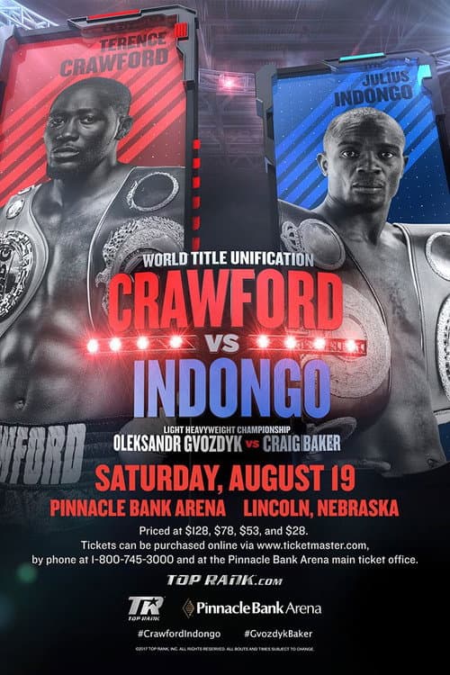 Постер: Terence Crawford vs. Julius Indongo