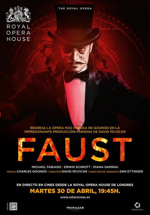 Постер: FAUSTO | ROH | Ópera en directo