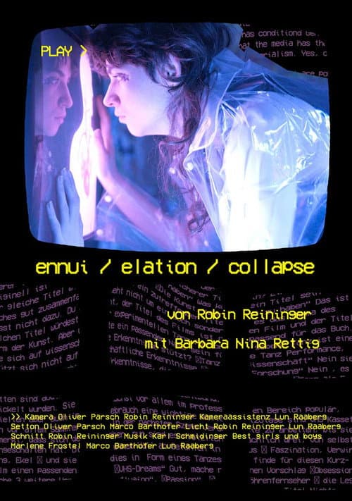 Постер: ennui / elation / collapse