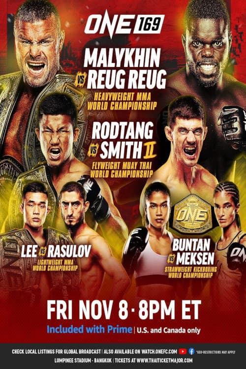 Постер: ONE 169: Malykhin vs. Reug Reug