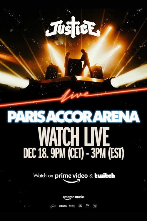Постер: Justice - Live at Paris Accor Arena