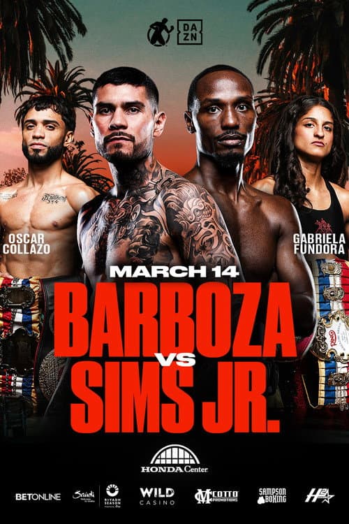 Постер: Arnold Barboza Jr. vs. Kenneth Sims Jr.