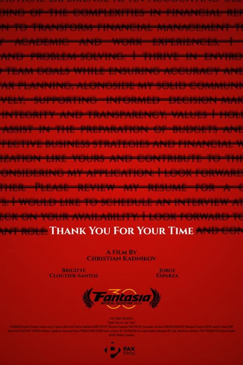 Постер: Thank You For Your Time