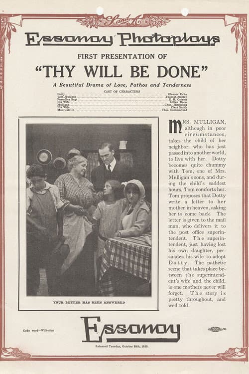 Постер: Thy Will Be Done