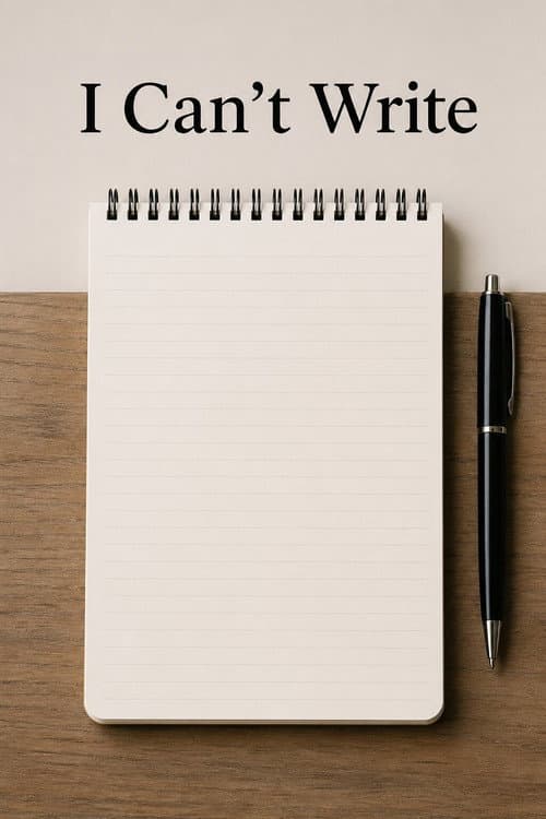 Постер: I Can't Write