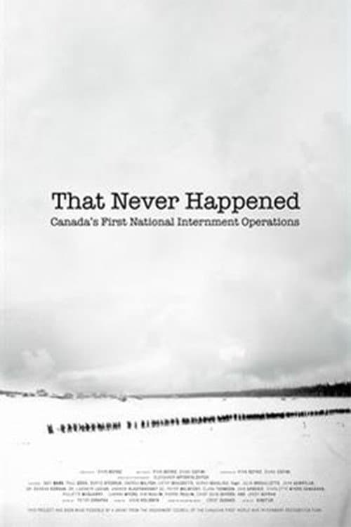 Постер: That Never Happened: Canada's First National Internment Operations