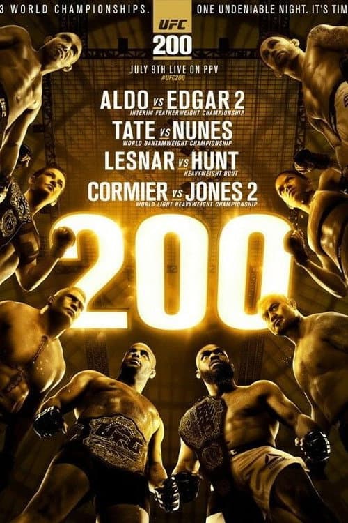 Постер: UFC 200: Tate vs. Nunes