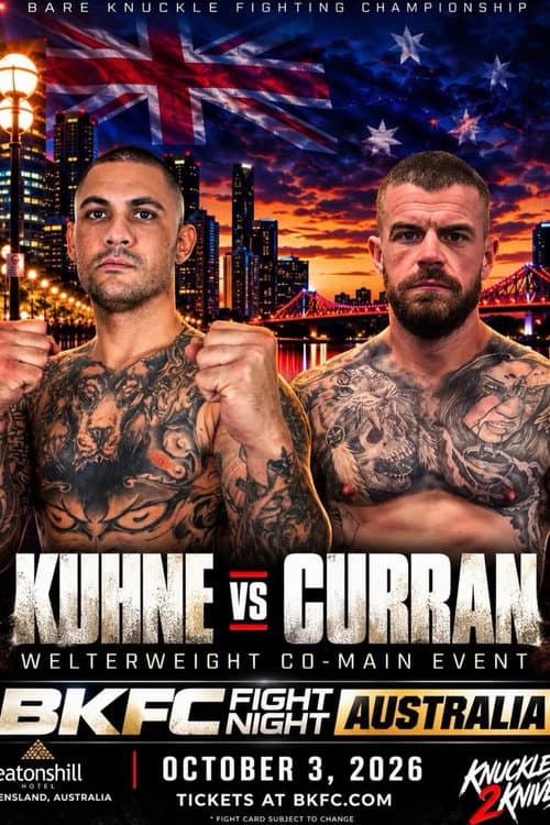 Постер: BKFC Fight Night Australia: Kuhne vs. Curran