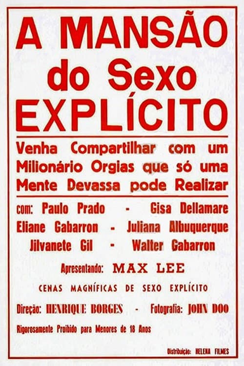 Постер: A Mansão do Sexo Explícito