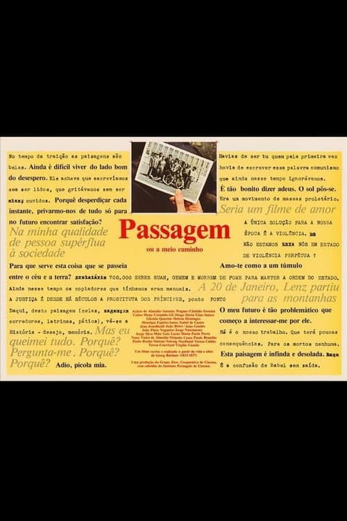 Постер: Passagem ou a Meio Caminho