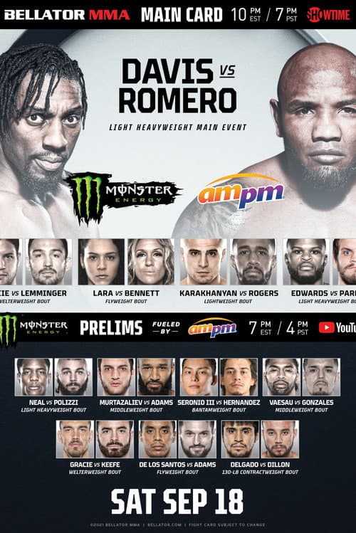 Постер: Bellator 266: Davis vs. Romero