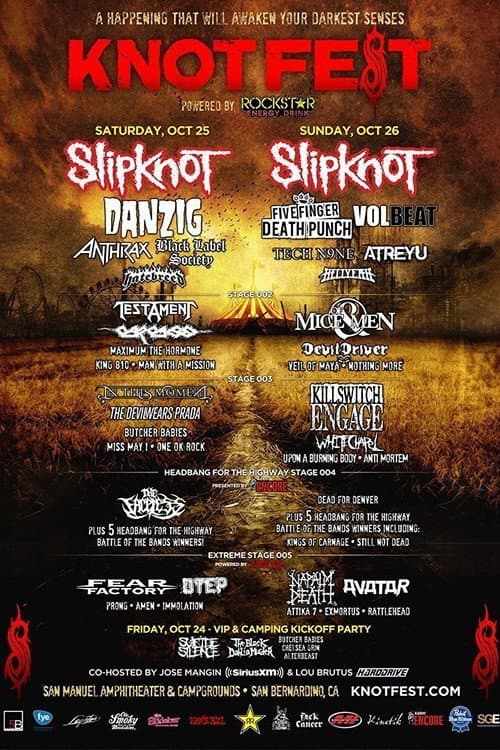 Постер: Slipknot - Live at KnotFest 2014 (Day 1)