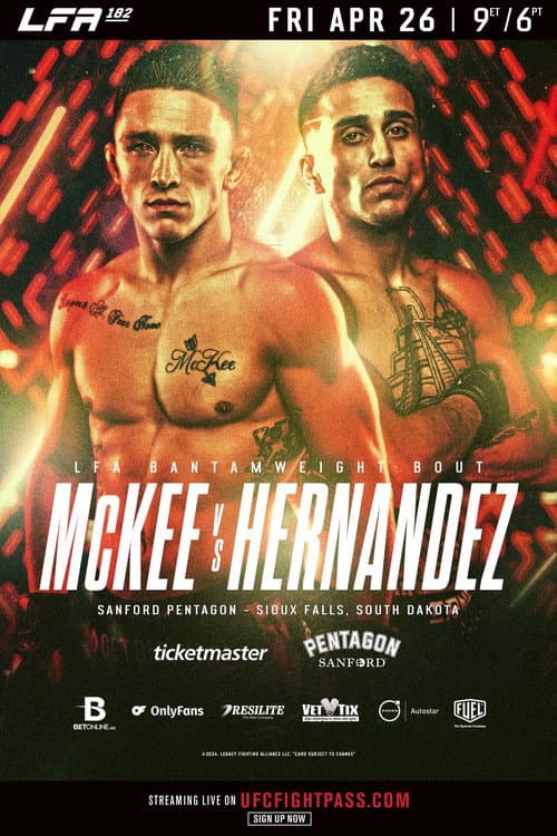 Постер: LFA 182: McKee vs. Hernandez