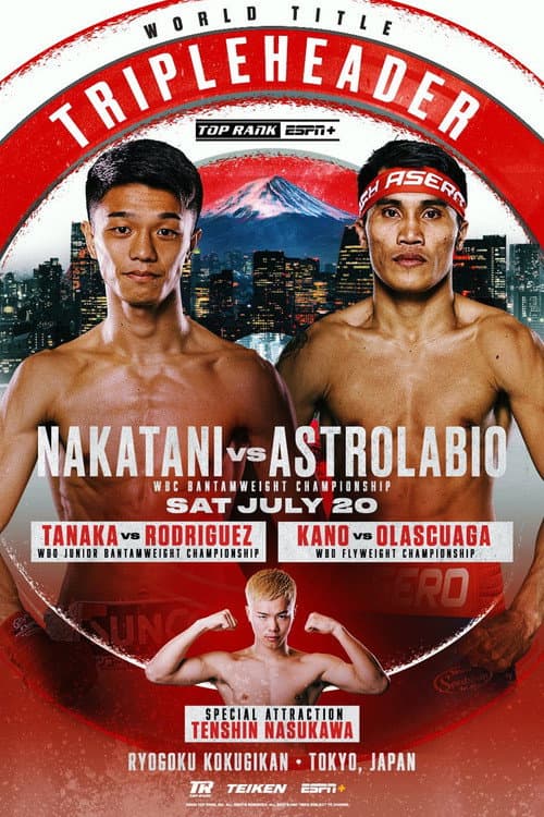 Постер: Junto Nakatani vs. Vincent Astrolabio