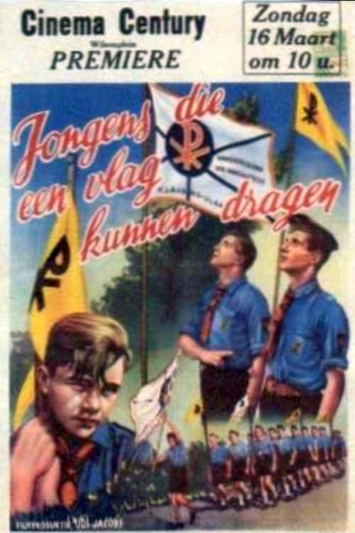 Постер: Jongens die een vlag kunnen dragen