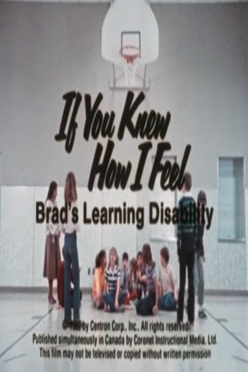 Постер: If You Knew How I Feel: Brad's Learning Disability