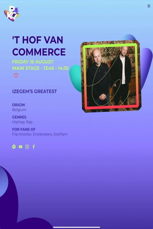 Постер: 'T Hof Van Commerce: Pukkelpop 2024