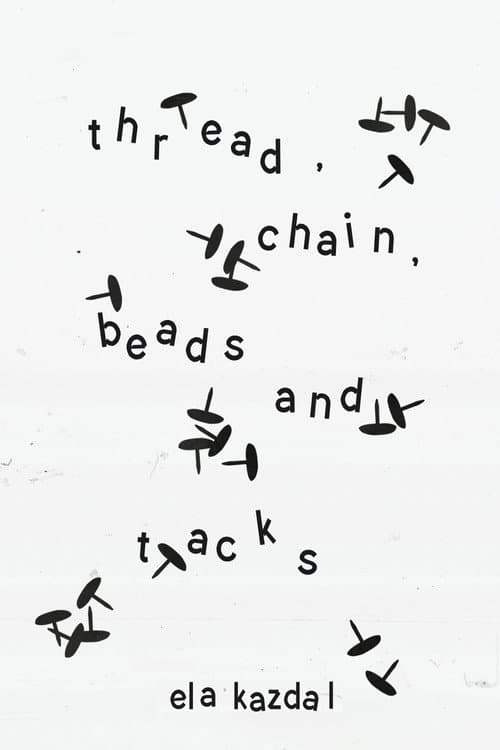 Постер: thread, chain, beads, and tacks