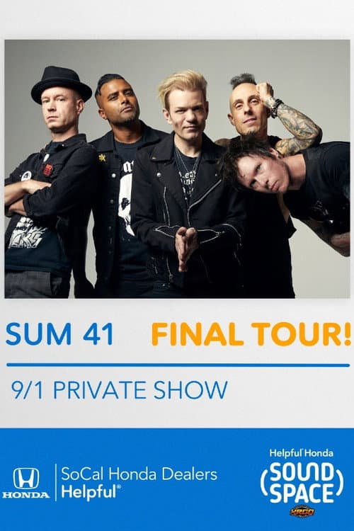 Постер: Sum 41 live in the Helpful Honda Sound Space at KROQ, Los Angeles, CA, USA