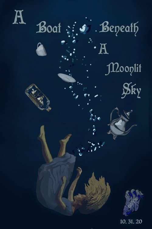 Постер: A Boat, Beneath A Moonlit Sky