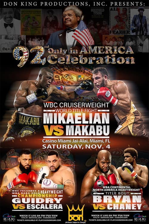 Постер: Noel Mikaelian vs. Ilunga Makabu
