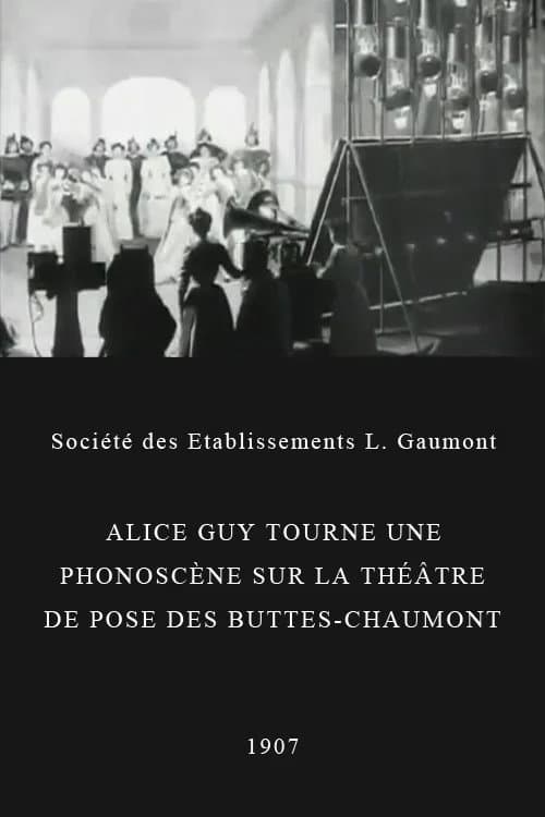 Постер: Alice Guy tourne une phonoscène sur le théâtre de pose des Buttes-Chaumont