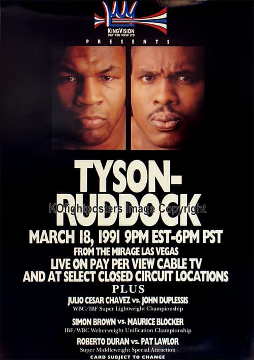 Постер: Mike Tyson vs Donovan Razor Ruddock I