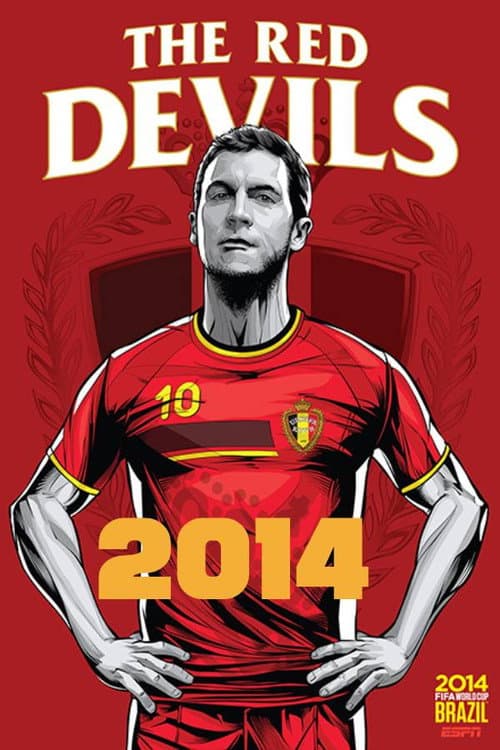Постер: WK 2014: De ontbolstering van een gouden generatie bij de Rode Duivels