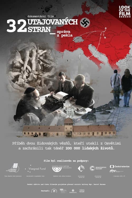 Постер: 32 utajovaných stran – zpráva z pekla