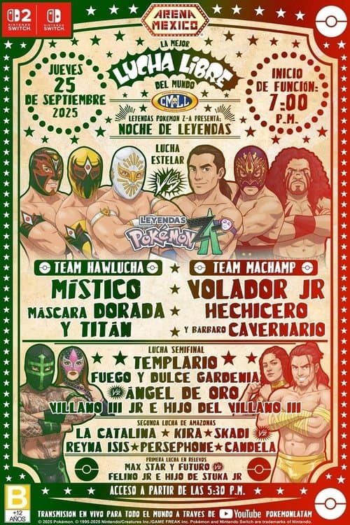 Постер: CMLL x Pokémon Legends: Z-A