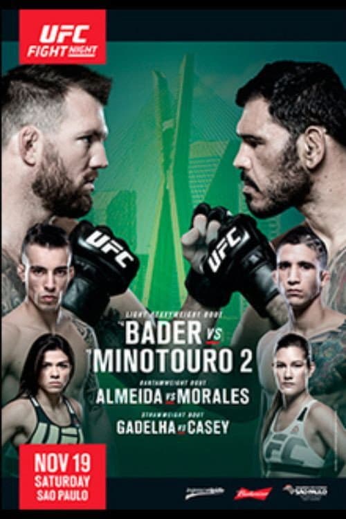 Постер: UFC Fight Night 100: Bader vs. Nogueira 2