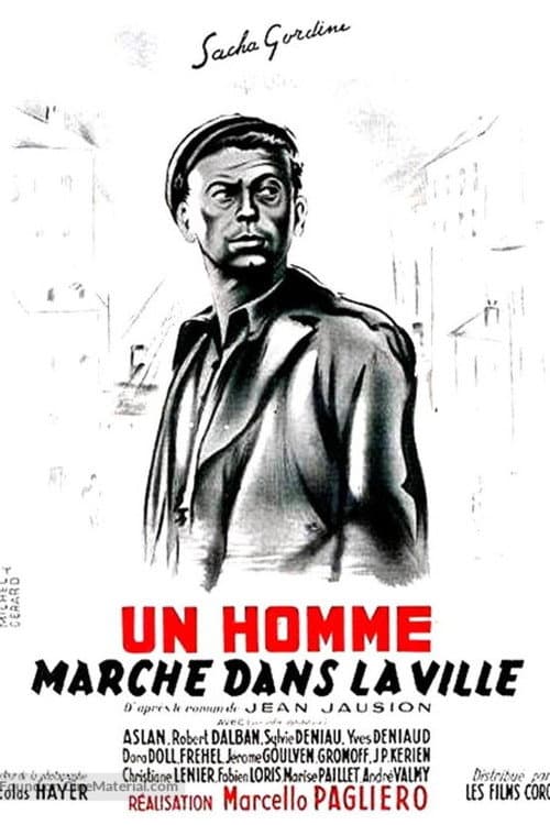 Постер: Un homme marche dans la ville