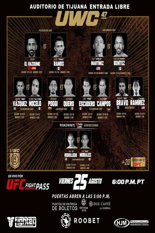 Постер: UWC 47: El Hazoume vs. Ramos