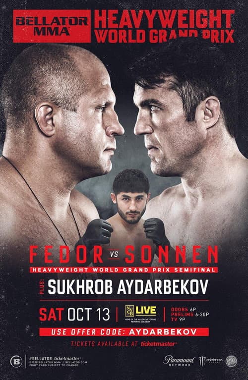 Постер: Bellator 208: Fedor vs. Sonnen