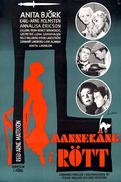 Постер: Mannekäng i rött