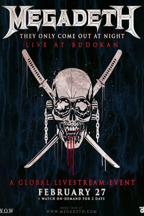 Постер: Megadeth - They Only Come Out At Night - Live At Budokan 2023