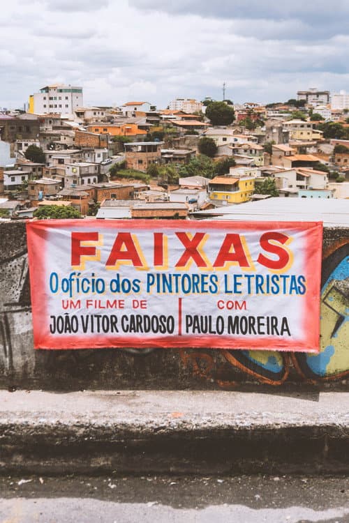 Постер: Faixas: O ofício dos pintores letristas