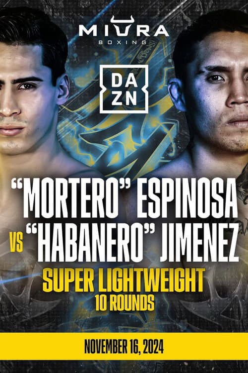 Постер: Jimerr Espinosa vs. Rogelio Jimenez