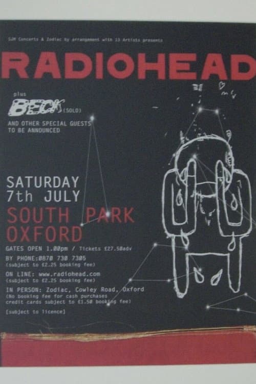 Постер: Radiohead - Live at South Park, Oxford (July 2001)